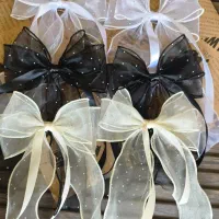 گیره مو فرانسوی پاپیون نگین سنگ کوب