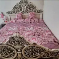 سرویس چوب تخت خواب تاج دار
