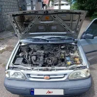 یک دستگاه پراید صبا نقره ای تک سوز مدل ۸۵