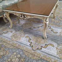 مبل استیل ۹ نفره بدنه کلا از چوب ..در قرچک