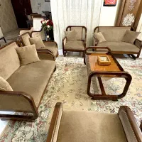 مبل نیمه استیل۸نفره