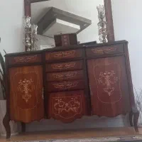 آینه کنسول معرق ۱۷میلیون همرا با شمعدان