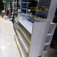 میز پیشخوان MDF و فلزی زیر ترازو
