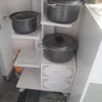 مبل  پایه قابلمه  و کابینت ۴ کشو
