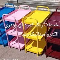 خدمات رنگ کوره ای پودری الکترو استاتیک رضا