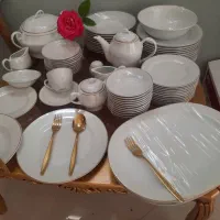 سرویس چینی ۱۸ نفره نو آکبندمناسب جهیزیه با کارتن