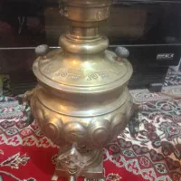 سماور ذغالی و آفتابه مسی