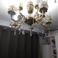 2عدد لوستر برنزی