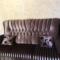 مبل کلاسیک رنگ نسکافه ای هفت نفره