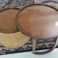 میز جلو مبلی و نشیمن بدون پشتی تک نفره