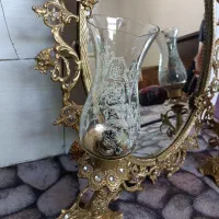 آینه و جفت شمعدان برنز (برنج)اصل کاملا نو