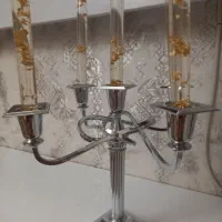 جا شمعی استیل 5 شاخه