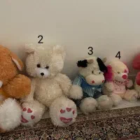 5 عدد عروسک خرسی کاملا سالم