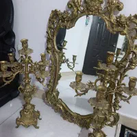 اینه شمعدان برنجی