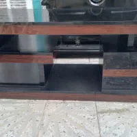 زیر تلوزیون چوبی نو