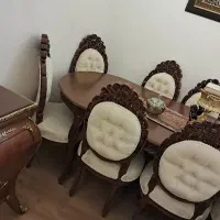 مبلمان سلطنتی  چوب راش کنده کاری