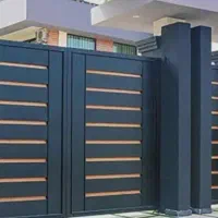 نقاشی درب و پنجره و نرده فلزی