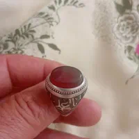 انگشتر نقره سیاه قلم دومهر طهرانF