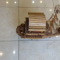 کشتی دست ساز با چوب