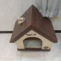 پارک سگ  چوب اندیف رنگ قهوه ای وکرم
