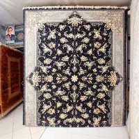 فرش۱۲متری ۷۰۰شانه ۲۵۵۰ تراکم نخ اکرولیک حاجی حسینی