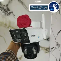 دوربین مداربسته سولار سیمکارتی خورشیدی ۲ لنز چرخشی
