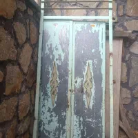 در نفر رو حیاط دو لنگه بدون زنگ زدگی