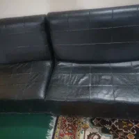 مبل اداری چرم دو عدد