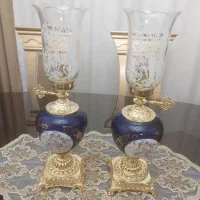 شمعدان پایه برنجی