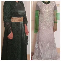 لباس مجلسی  لباس سبزه هم لباس کردی