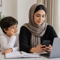 کار با تلفن همراه در منزل
