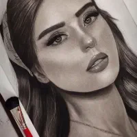سفارش طراحی چهره تکنیک سیاه قلم