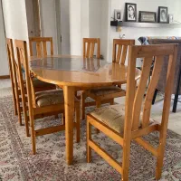 میزناهار خوری چوبی ۶نفره