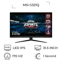 مانیتور msi g321qگیمینگ رندرینگ حرفه ای ۳۲ اینچ 2k