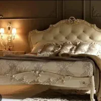 سرویس خواب دونفره چوبی تمام چوب