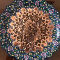 ظرف مسی میناکاری سنگین