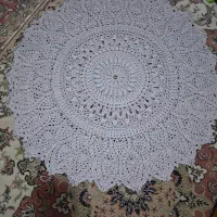رومیزی قلاب بافی