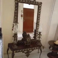 آیینه شمعدان برنز