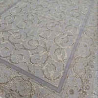 فرش زربفت طلاکوب  ماشینی طرح اشرافی