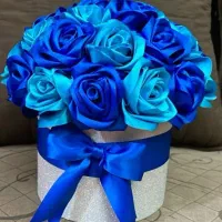 باکس گل روبانی.دسته گل عروس.گل آفتابگردان