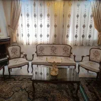 مبل۹نفره چوب ظریف، میز ،دوعسلی
