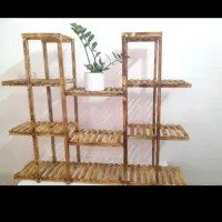 استند گل چوبی وچوب وفلز