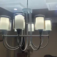 لوستر فلزی کلاسیک هشت شعله