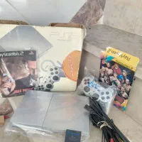 پلی۲ سونی۲ ps2 رنگ نقره ای فلش