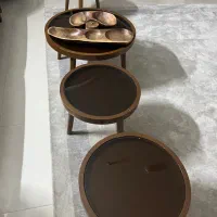 میز جلو‌مبلی وسه عدد میز عسلی
