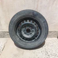 لاستیک با رینگ و شمع و وایر پراید