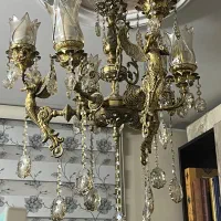۲عدد لوستر برنج فرشته ۶شاخه