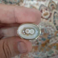 انگشتر باباقوری۲چشم نی نی دار آنتیک طبیعی نو