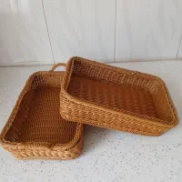 سبد حصیری بافتی