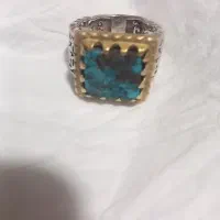 انگشتر نقره باسنگ فیروزه قدیمی